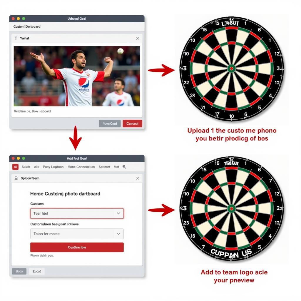 Custom Photo Dartboard Design Process