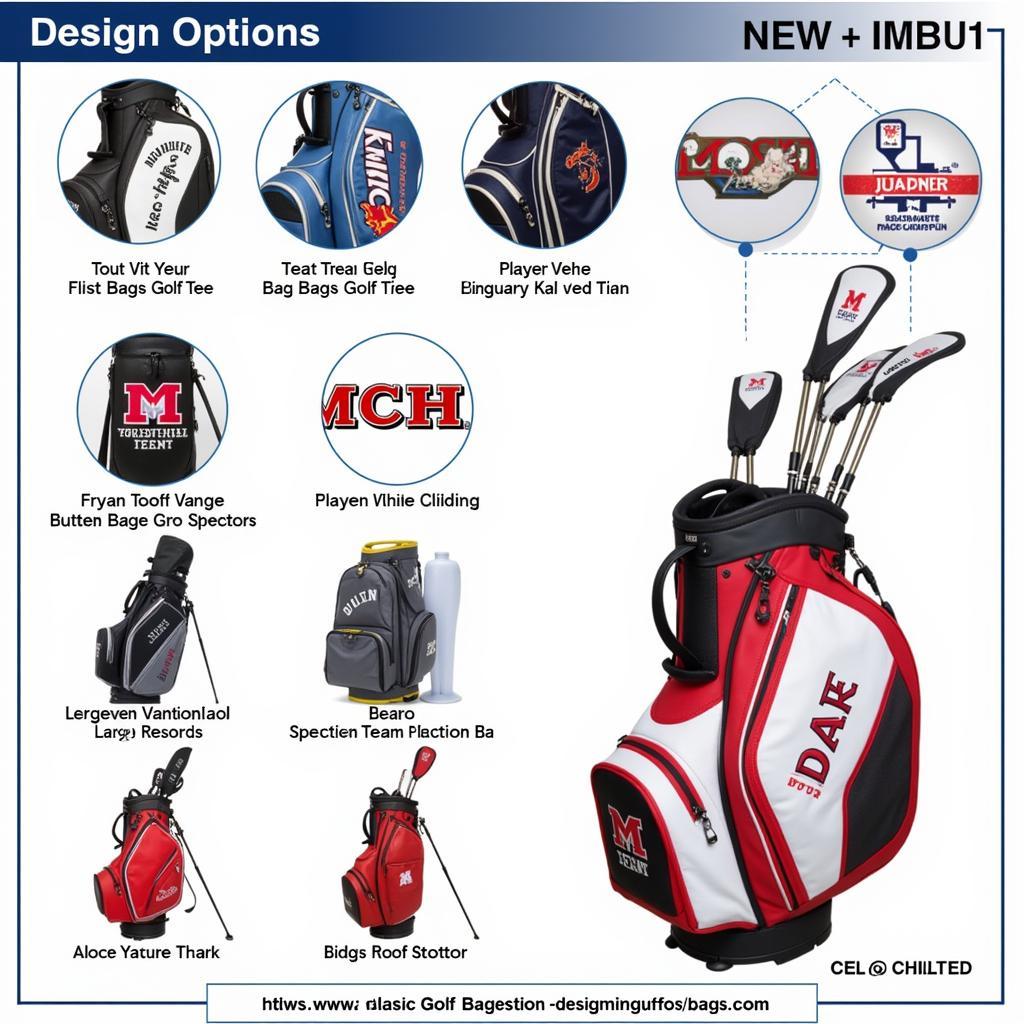 Custom Team Golf Bags Design Ideas