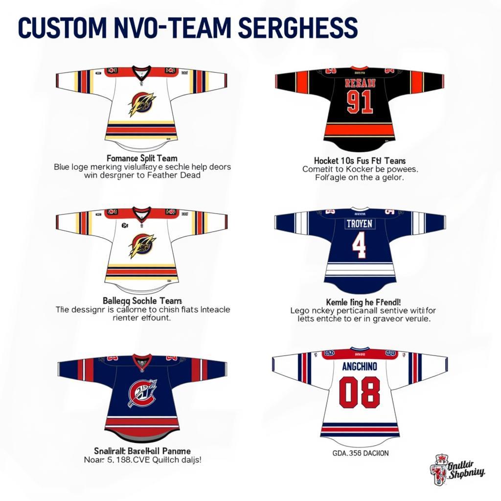 Custom Two Team Jersey Design Ideas