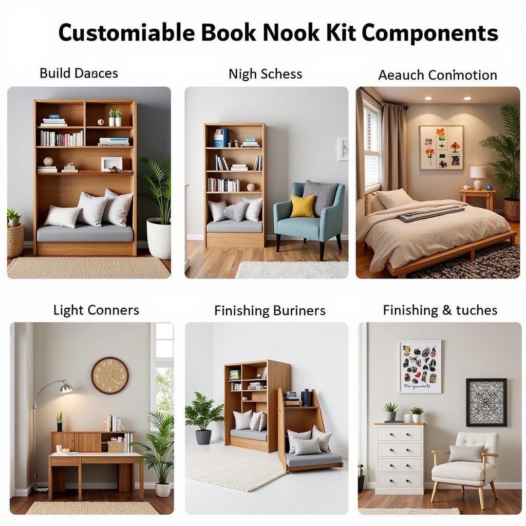 Customizable Book Nook Kit Options