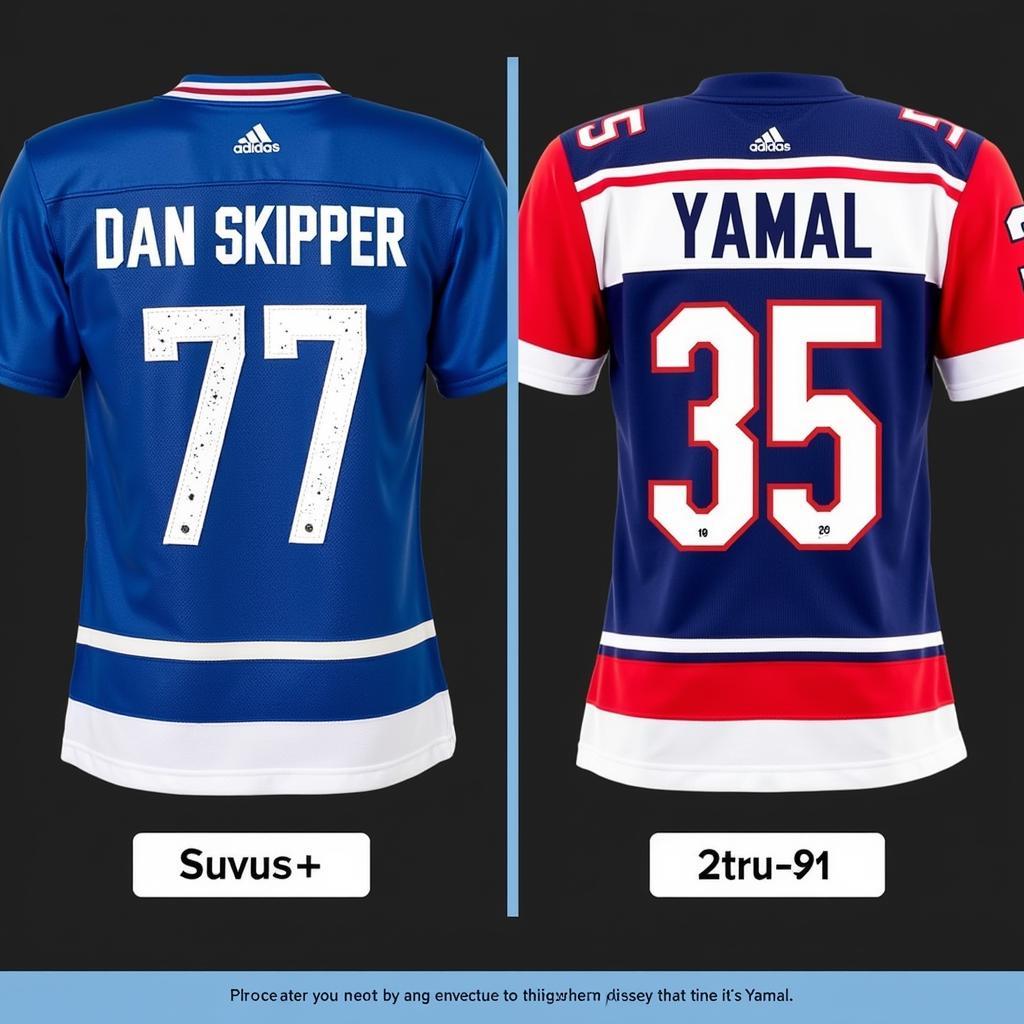 Dan Skipper and Yamal Jersey Comparison