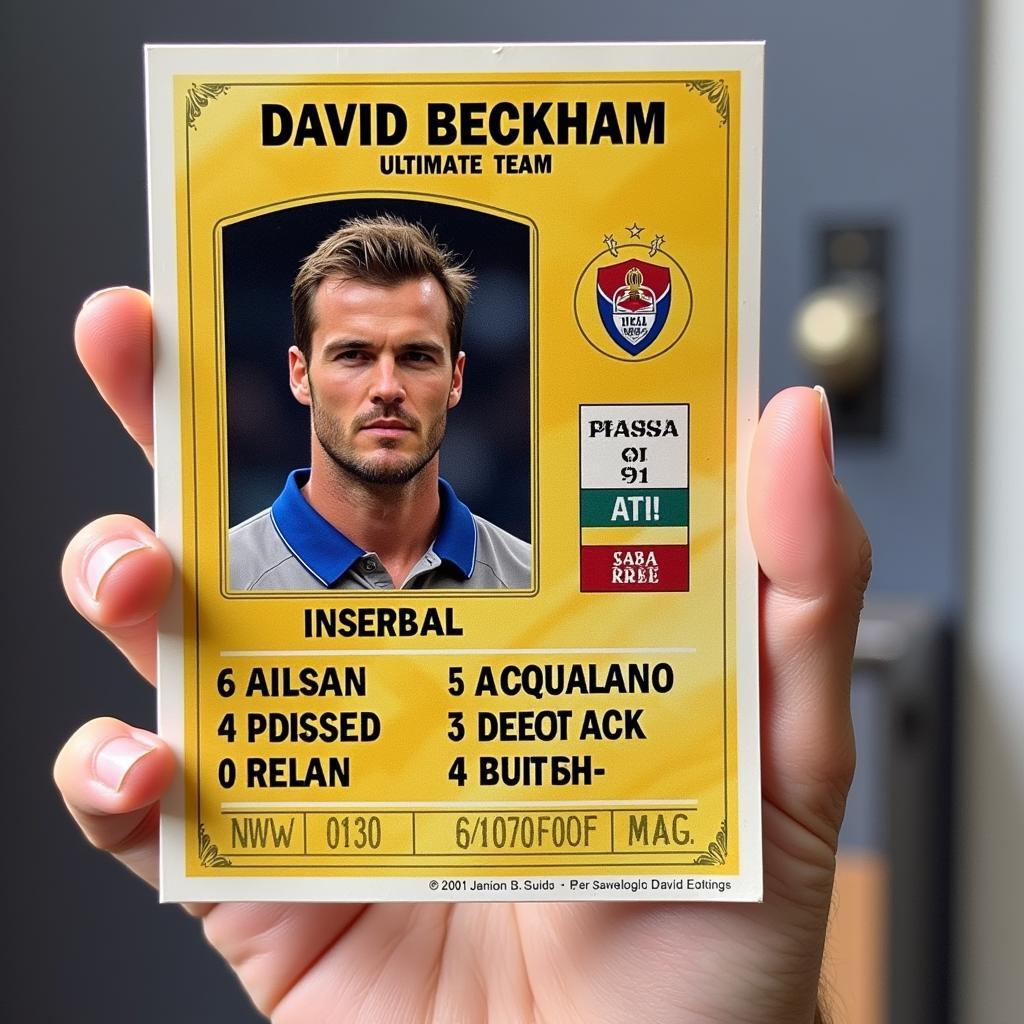 David Beckham FIFA 2002 Card