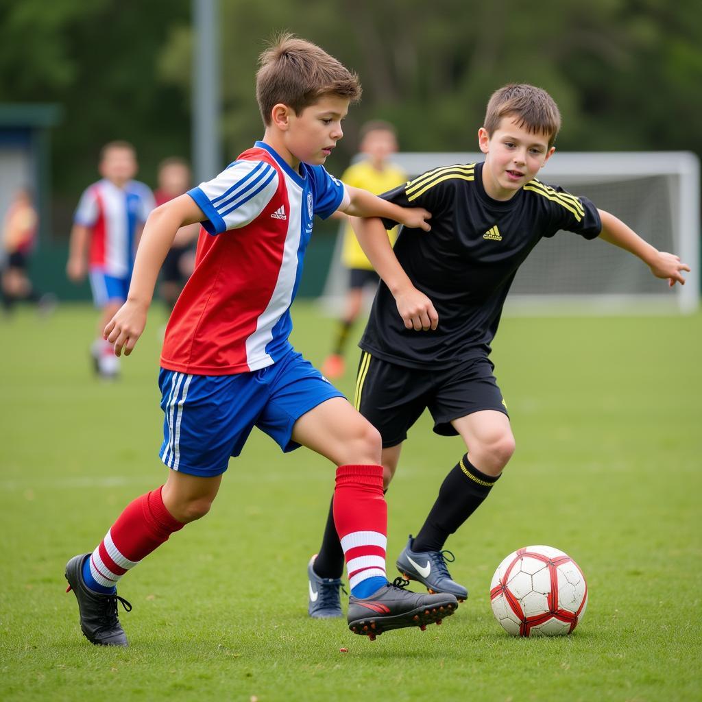 David Eckard in a Youth Football Match