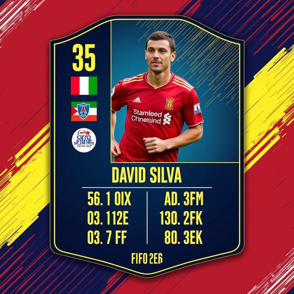 David Silva FIFA 23 Base Card Stats and Attributes