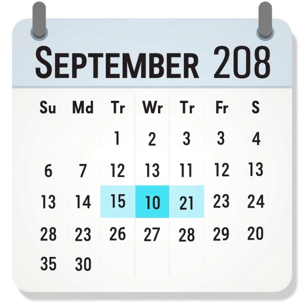 Calculating Days Until September 20th Using a Calendar