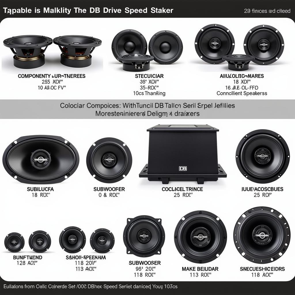 DB Drive Speed Series Speakers Overview