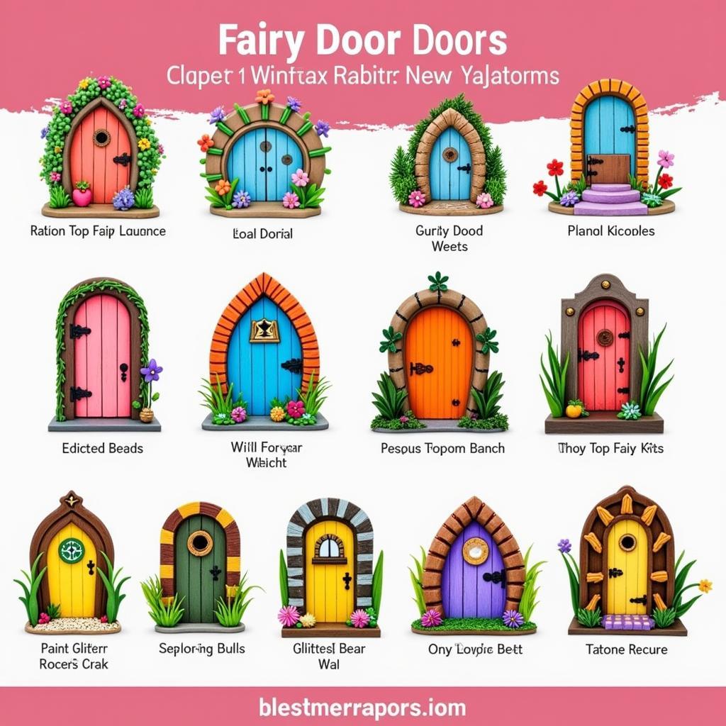 Beautifully Decorated Fairy Doors