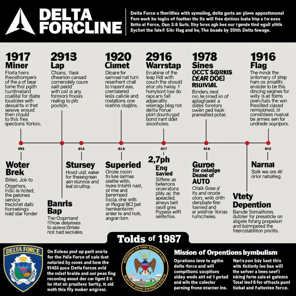 Delta Force History Timeline - Key Events and Operations