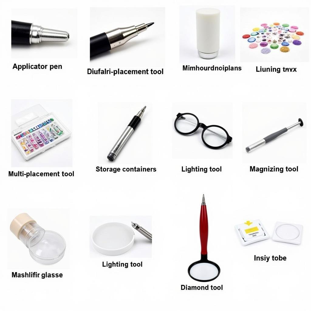 Essential tools and accessories for diamond painting