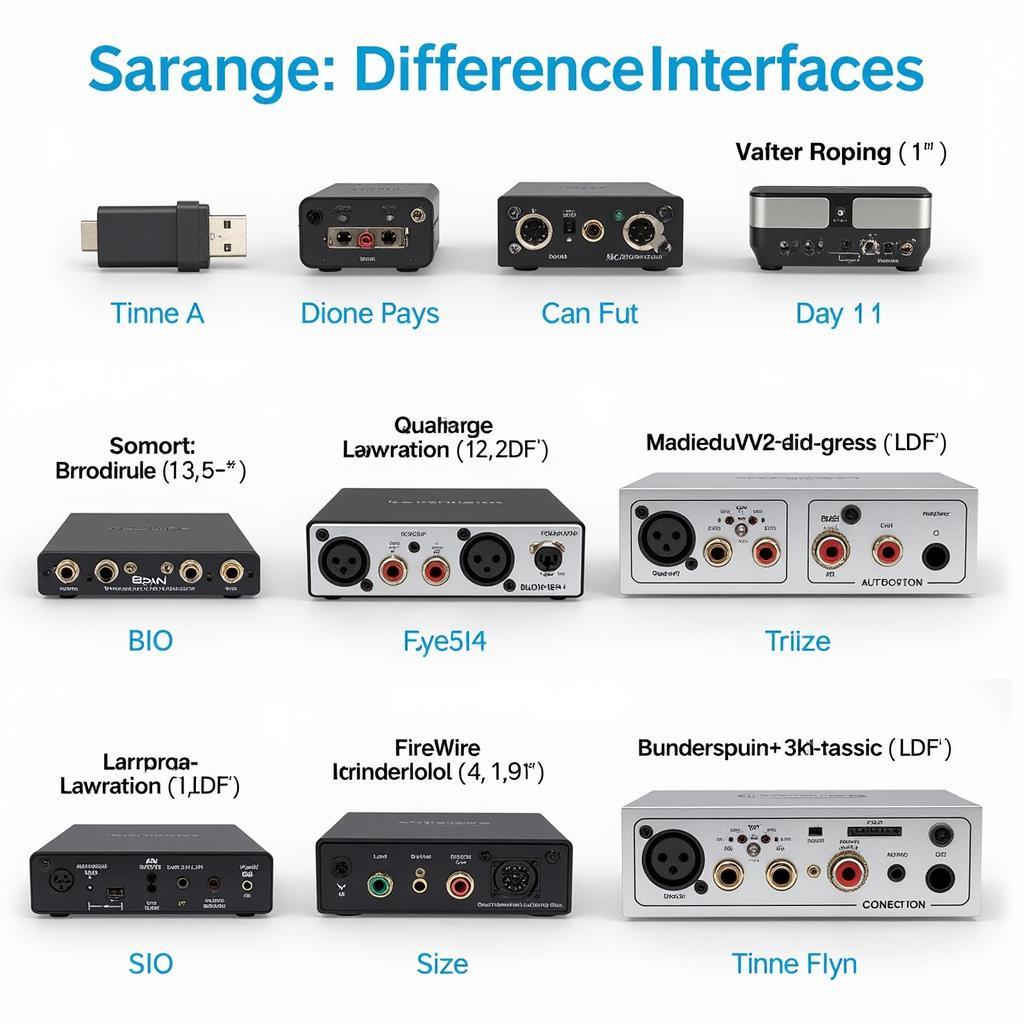 Various types of audio interfaces for different needs