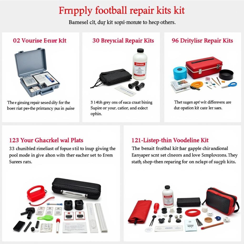 Various Football Repair Kit Options Available