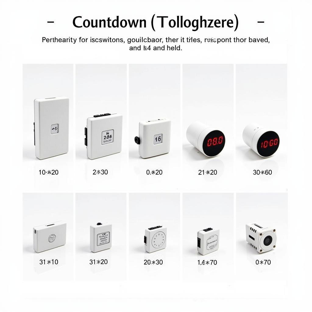 Variety of Digital Countdown Timer Switches