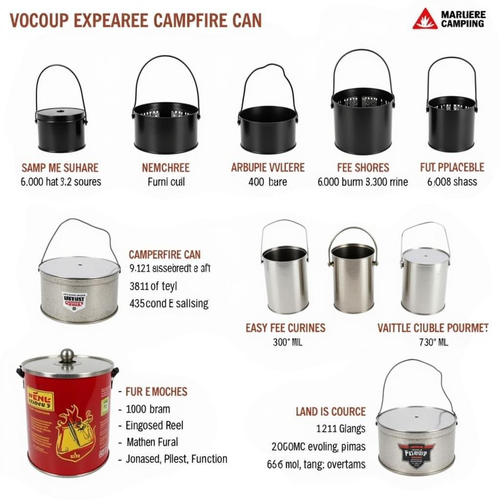 Various Types of Campfire Cans Available