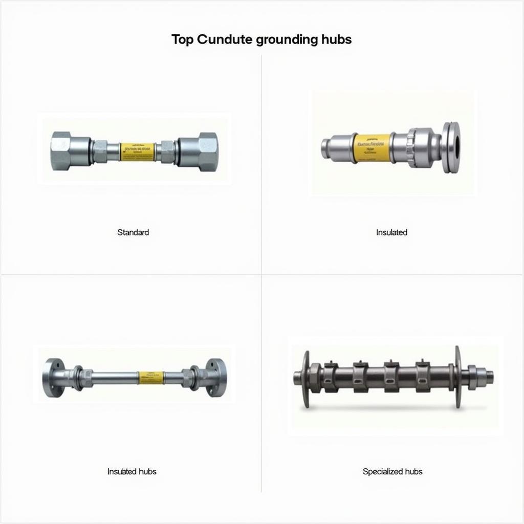 Various Conduit Grounding Hub Types