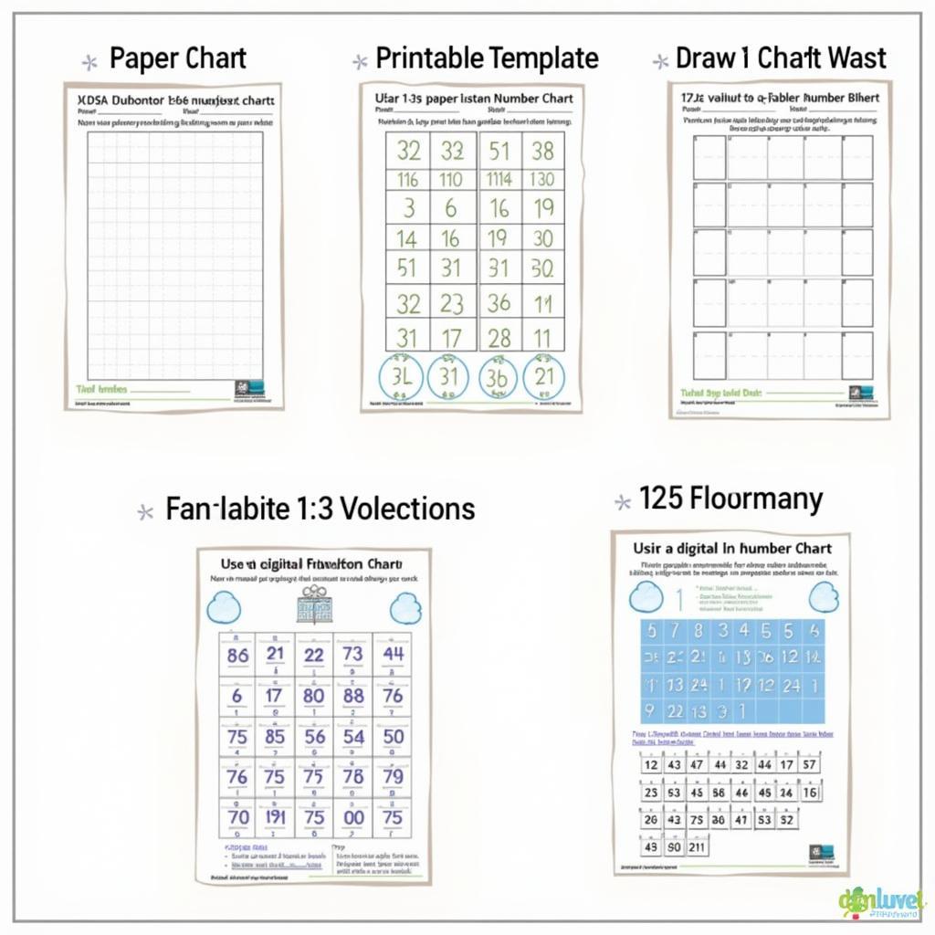 DIY 1 25 Number Chart Creation