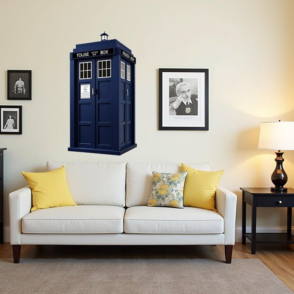 Doctor Who TARDIS Wall Decor as Focal Point