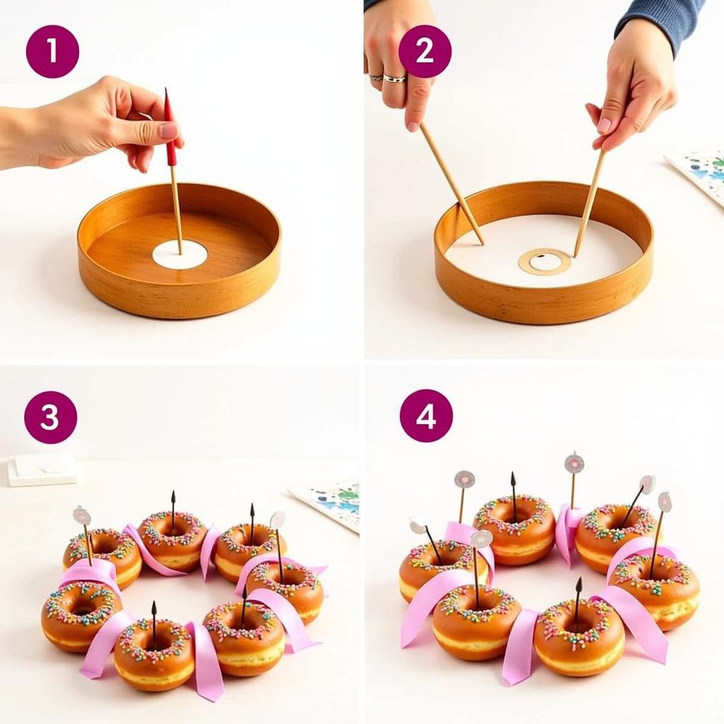 Donut Wreath Creation Process