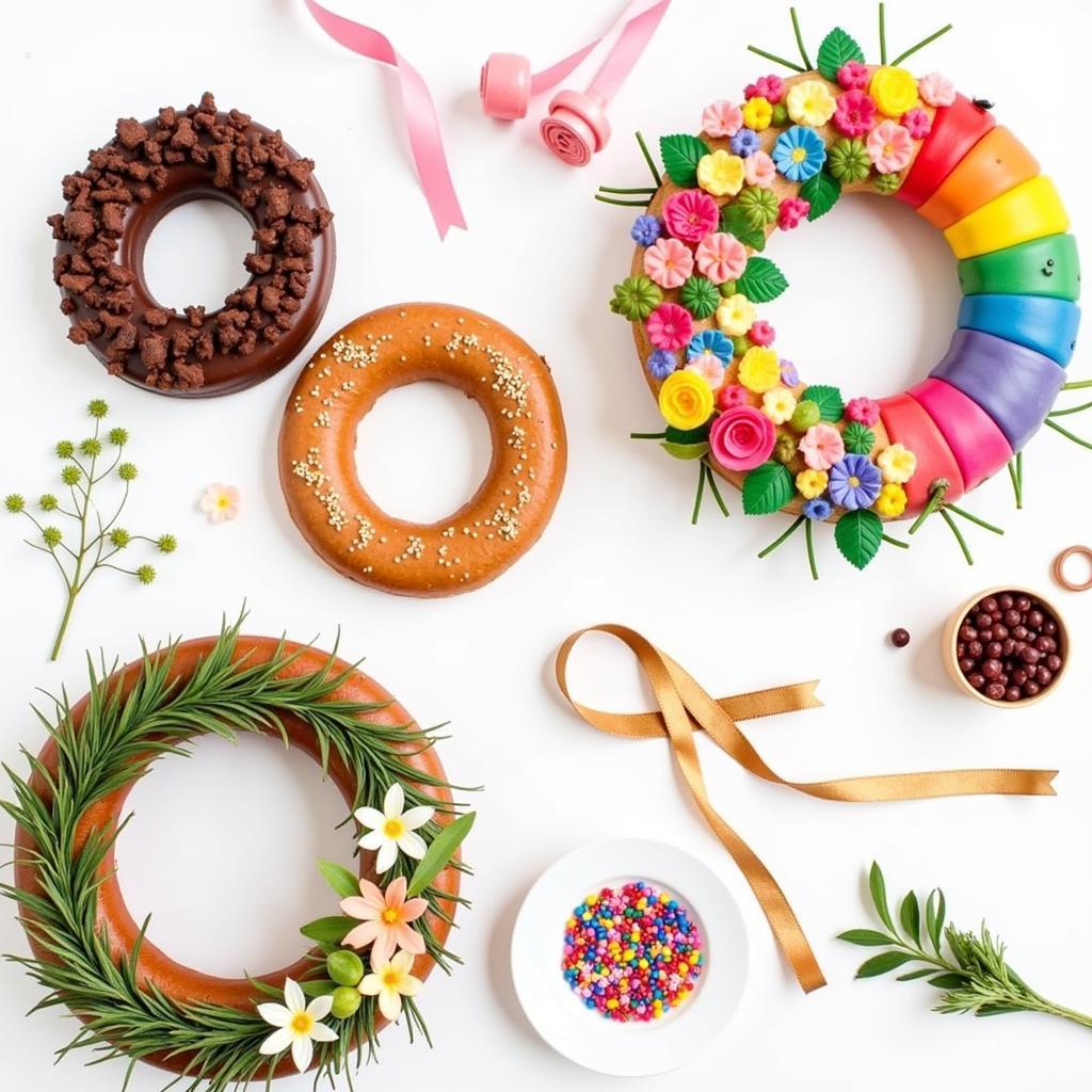 Donut Wreath Decoration Ideas