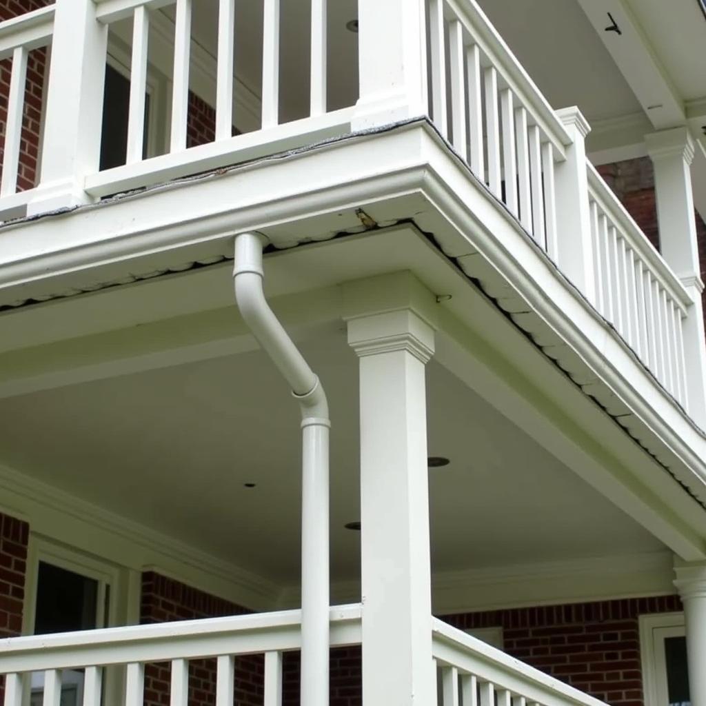 Double Decker Porch Rain Gutter System