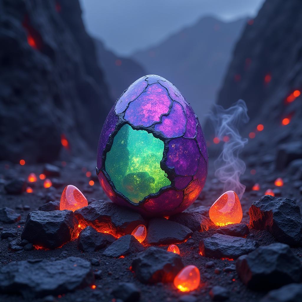 Mythical Dragon Egg Representation