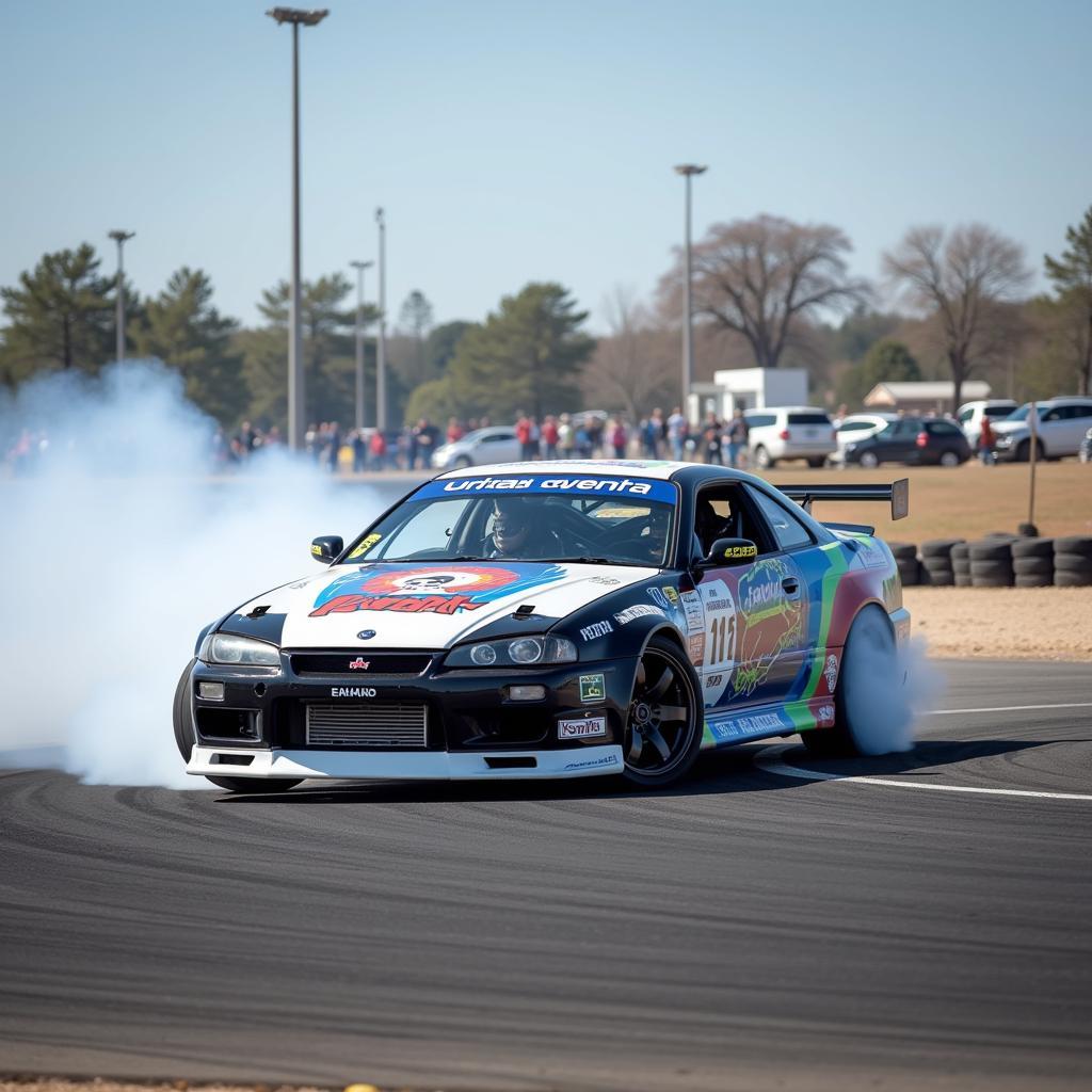 Drift Car in Action with Optimal Camber