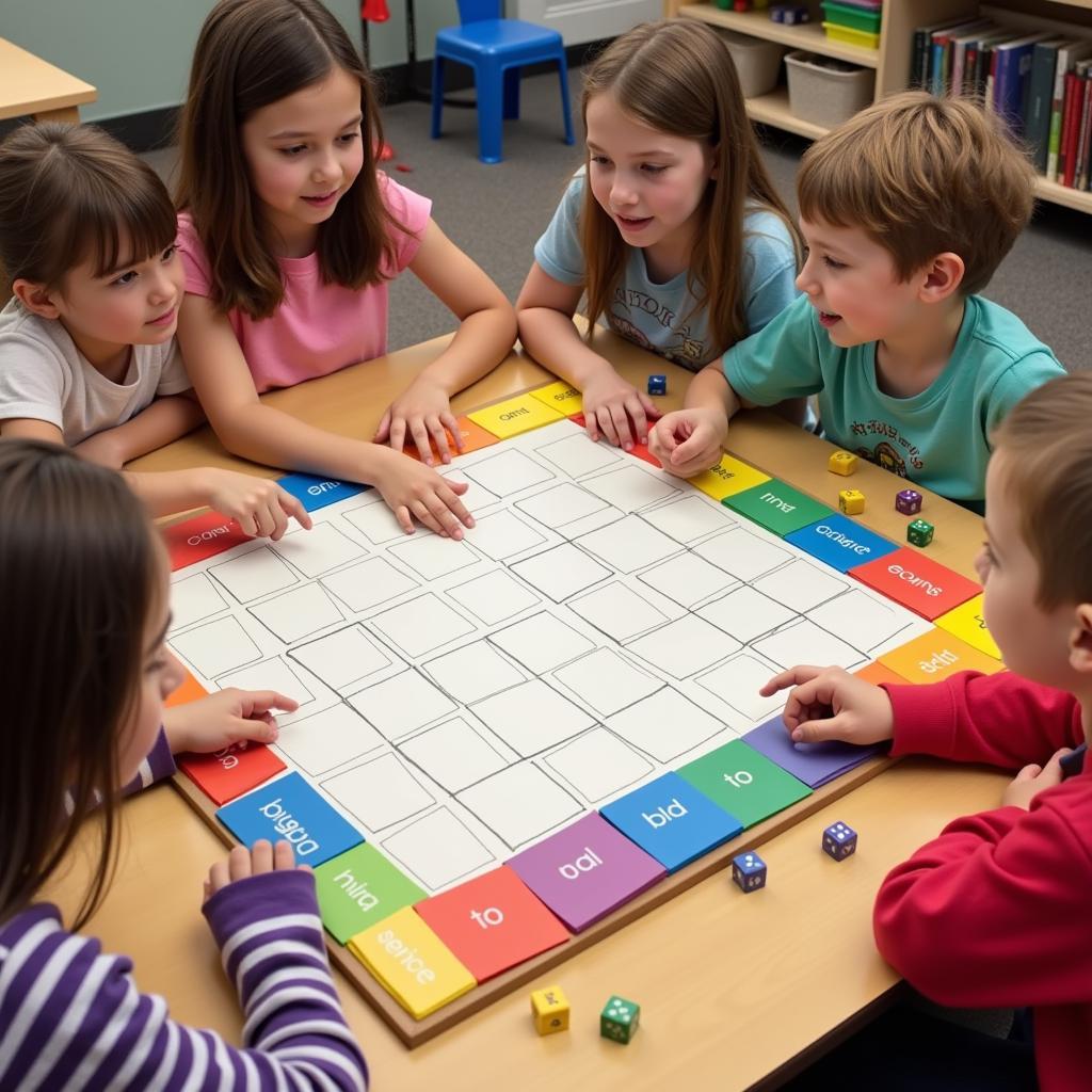 Educational Game Board for Learning Vocabulary