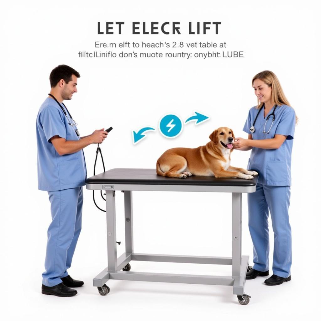 Electric Vet Table Height Adjustment