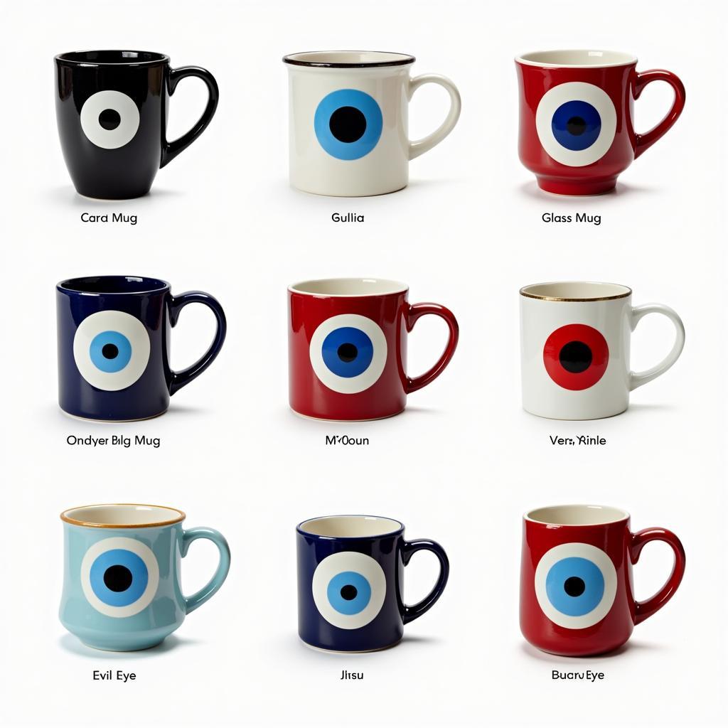 Variety of Evil Eye Coffee Mugs