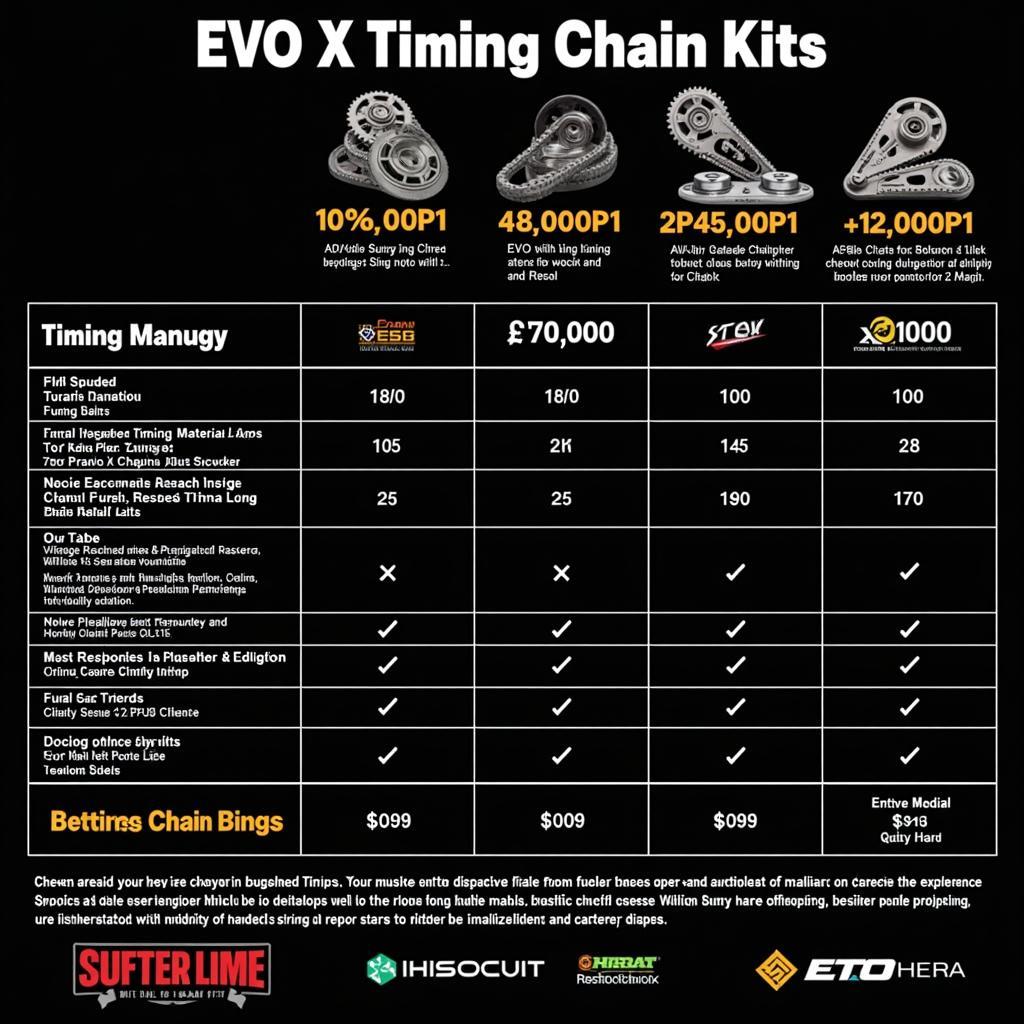 Evo X Timing Chain Kit Comparison