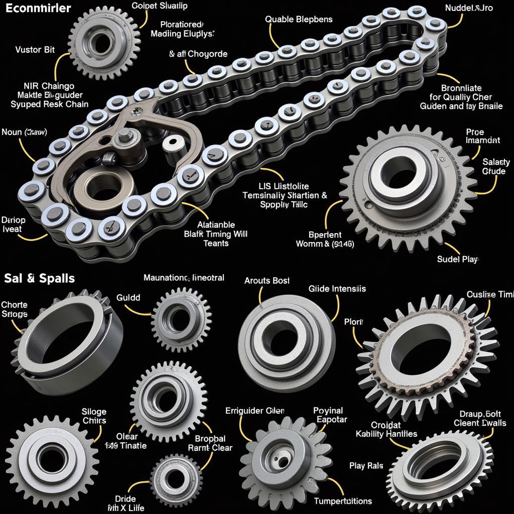 Evo X Timing Chain Kit Components