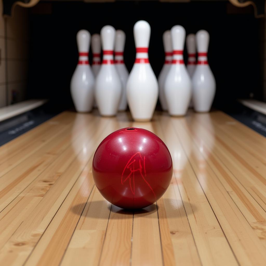 Evolve Bowling Ball in Action on the Lane