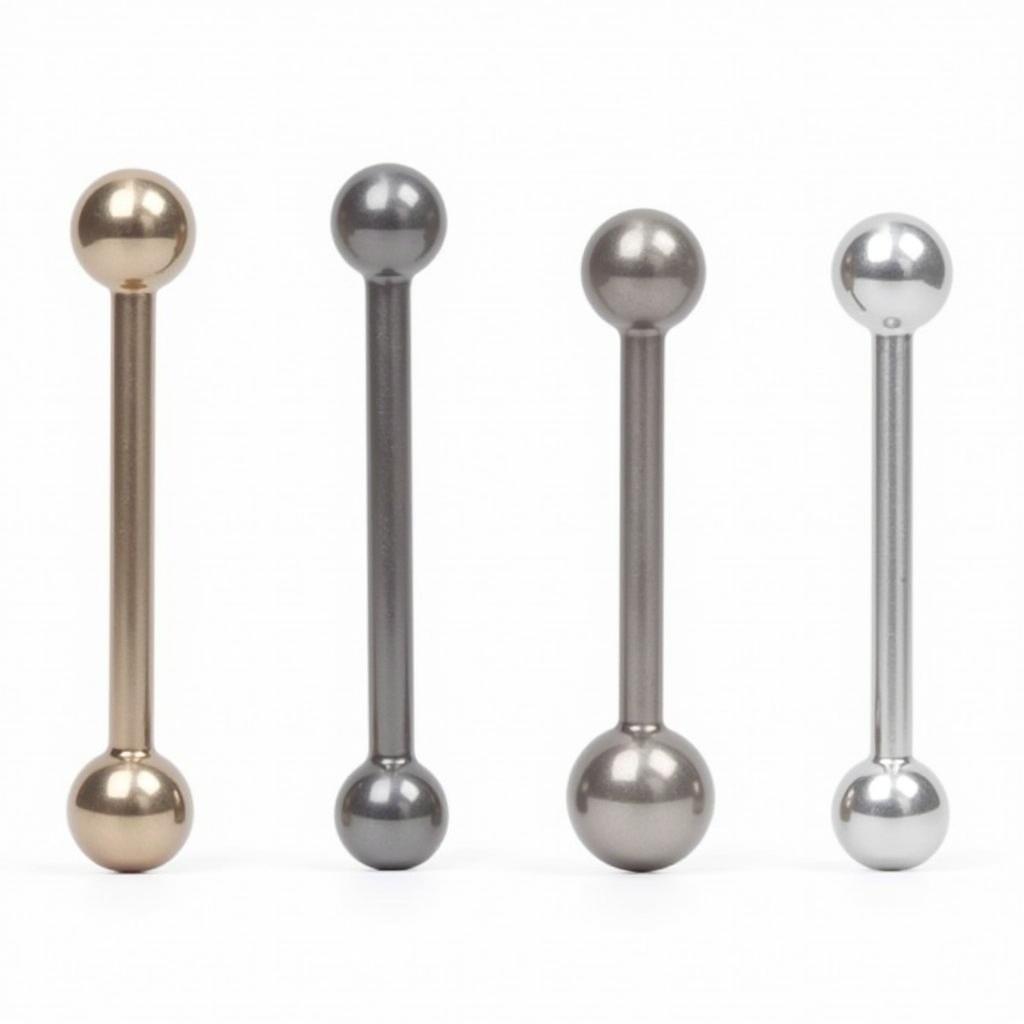 Eyebrow Curved Barbell Materials: Titanium and Surgical Steel