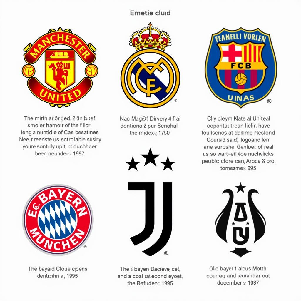 Famous European Football Club Logos