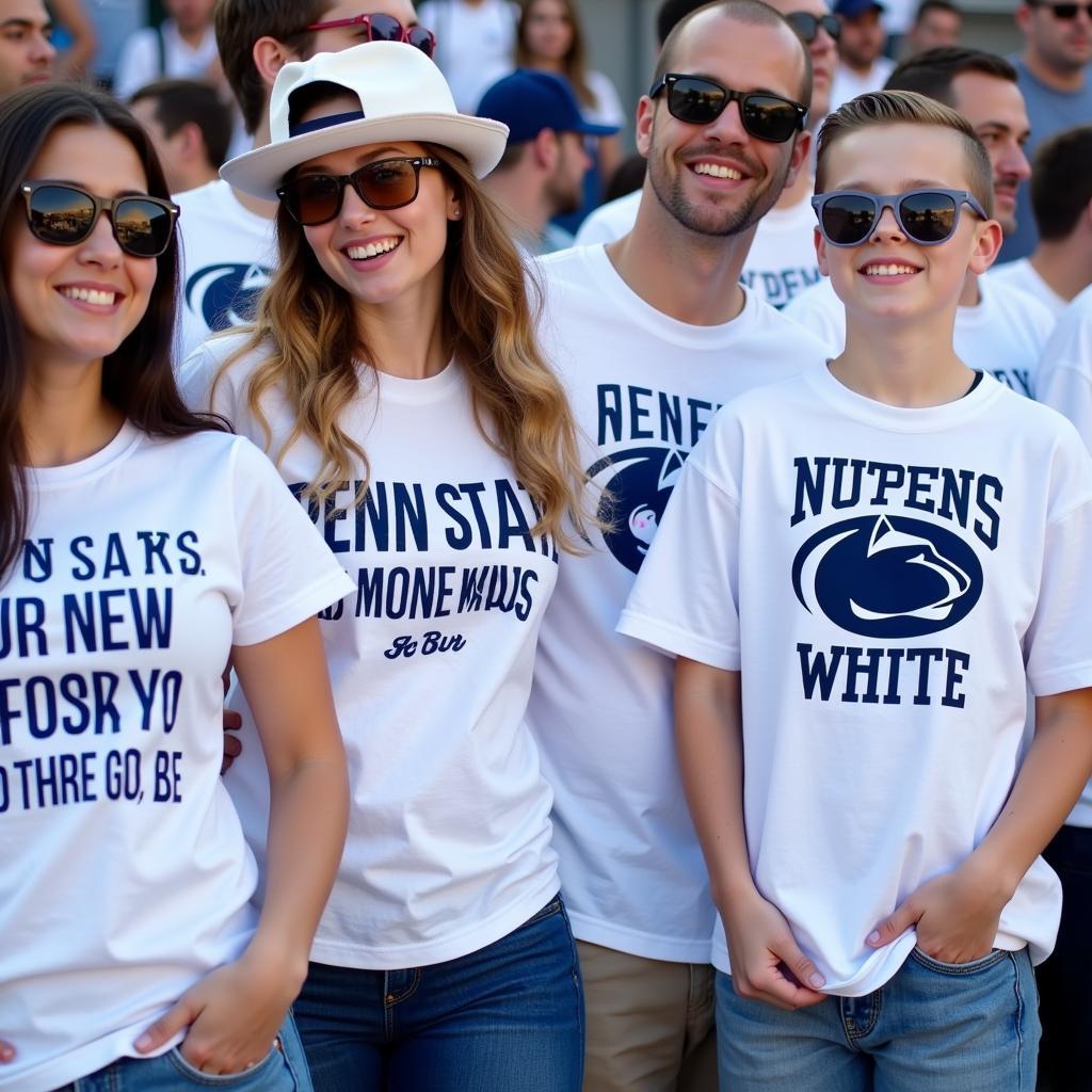 Fans Wearing White Out Shirts