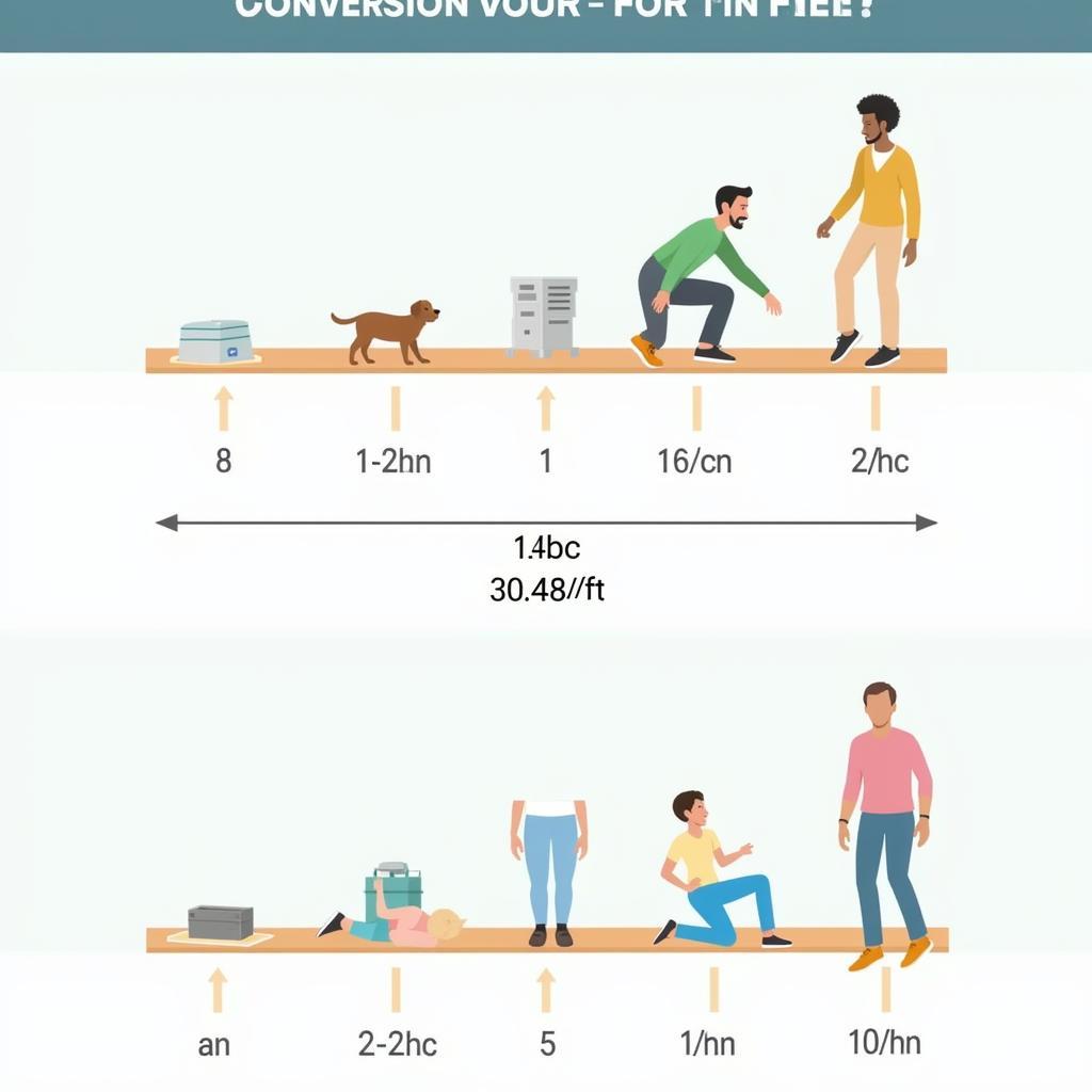 Feet to Centimeters Conversion Chart