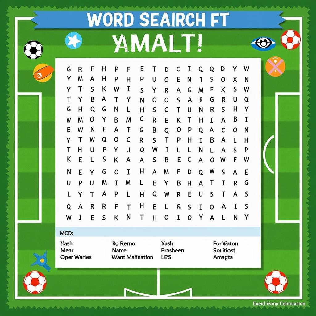 FFA Word Search Featuring Lamina Yamal