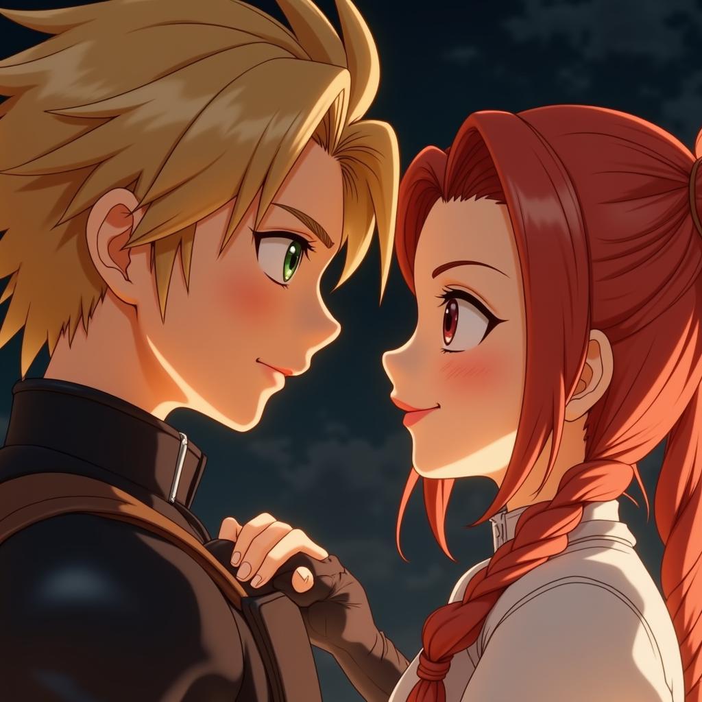 Cloud and Aerith in FFVII Rebirth