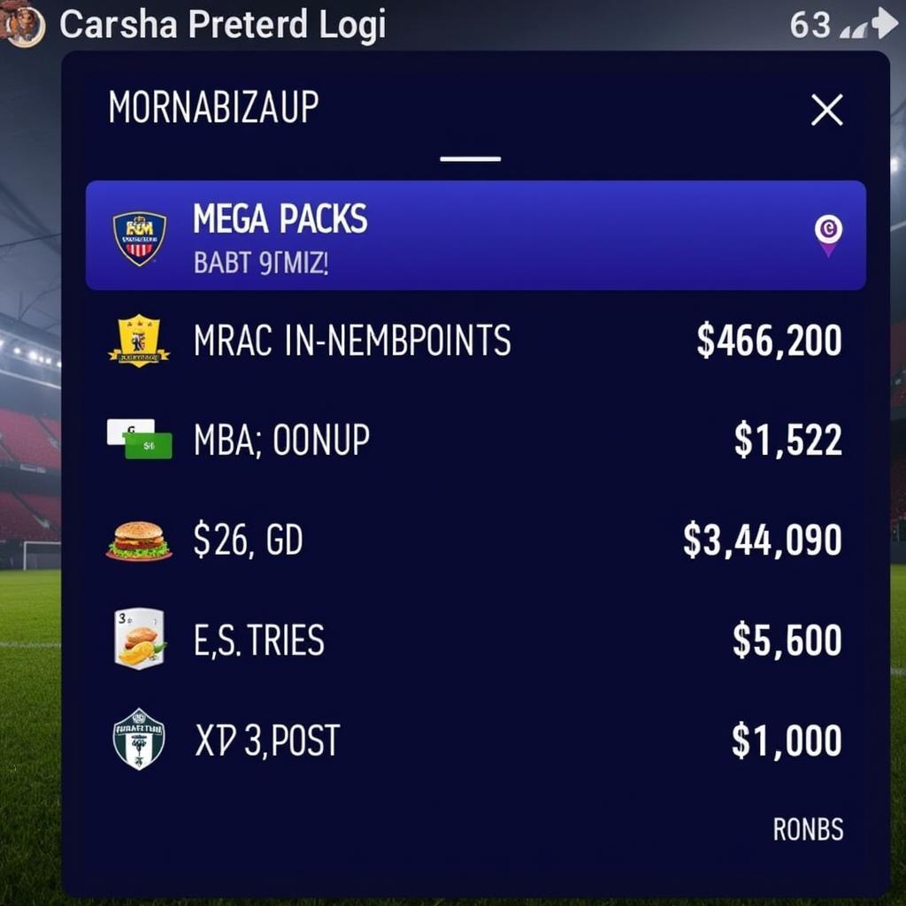 Purchasing FIFA Mega Packs