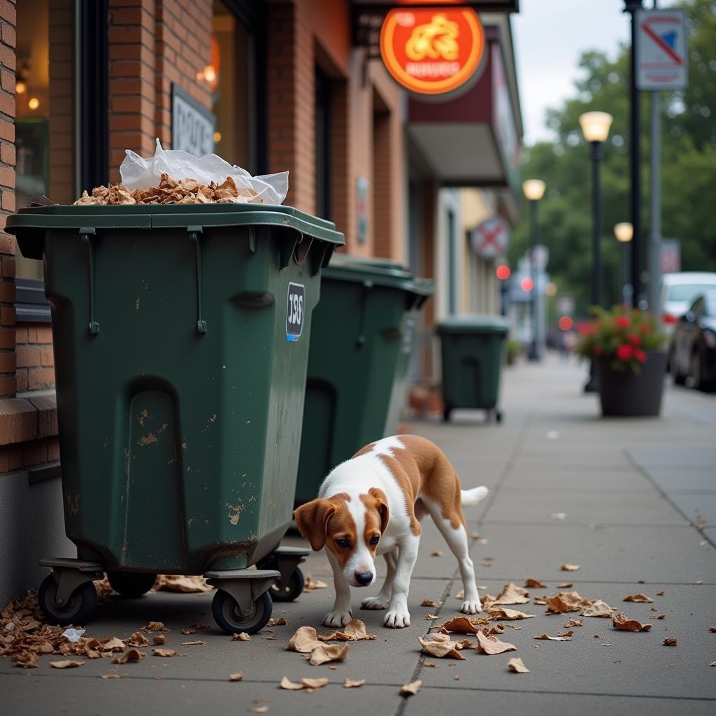 Finding Stray Dogs Near Restaurants