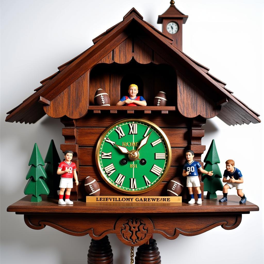 Traditional Football Cuckoo Clock Design