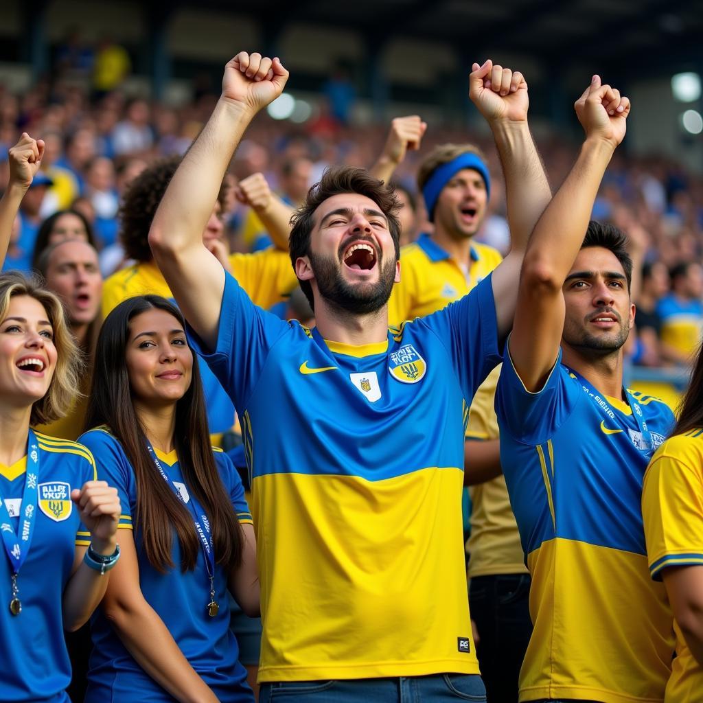 Football Fans Showing Solidarity with Ukraine Patches