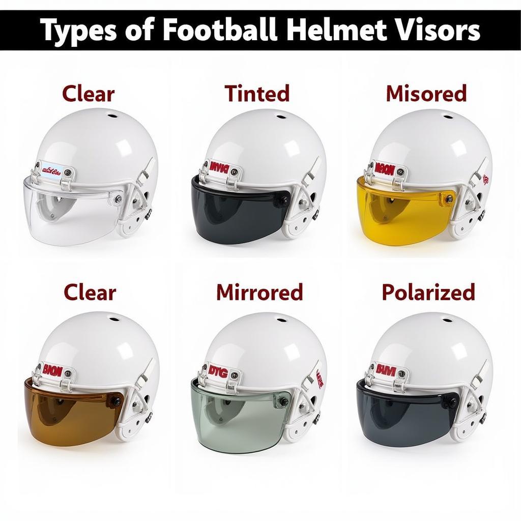 Different Types of Football Helmet Visors