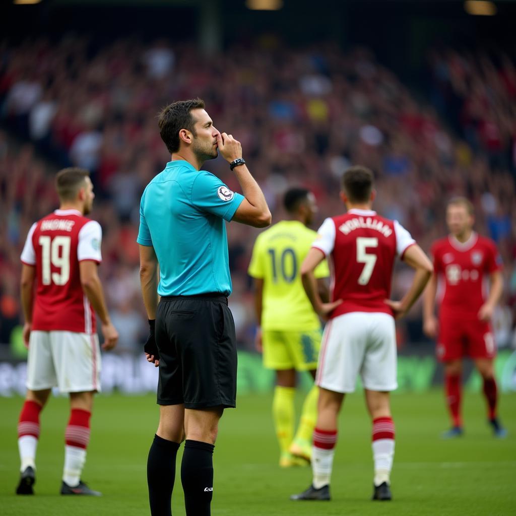 Final Whistle of a Football Match