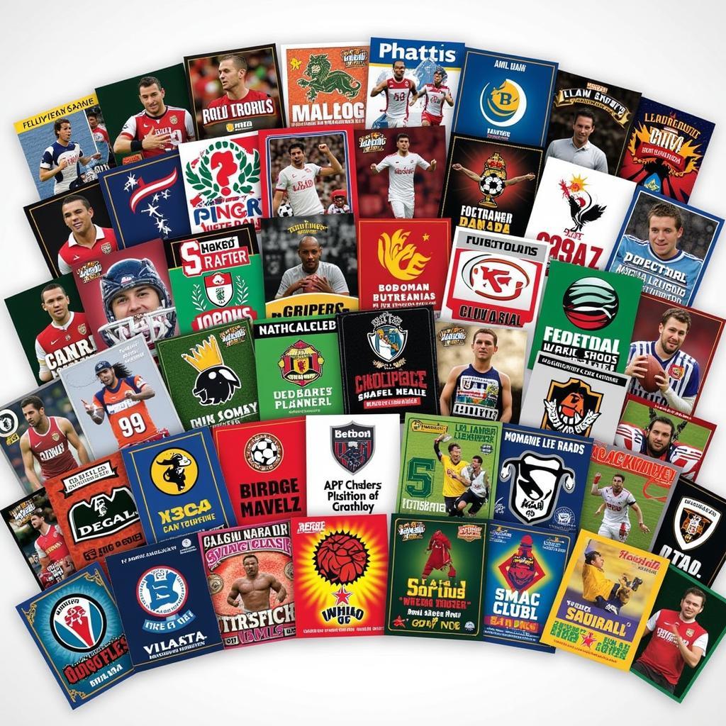 Collection of Football Scratch Off Cards