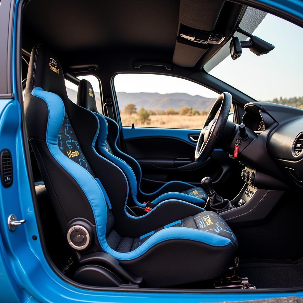 Inside the Cockpit of a Ford Fiesta Rallycross Car