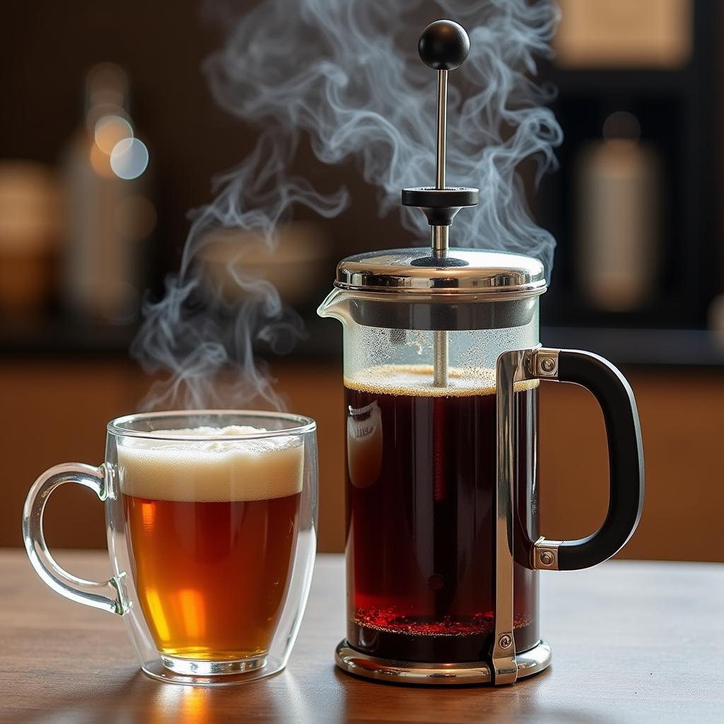 French Press Tea and Coffee Brewer