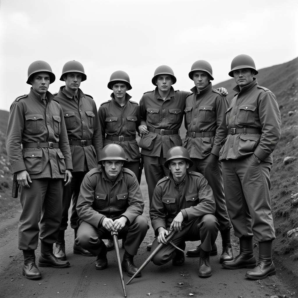 Portrait of French Trench Raiders during WWI