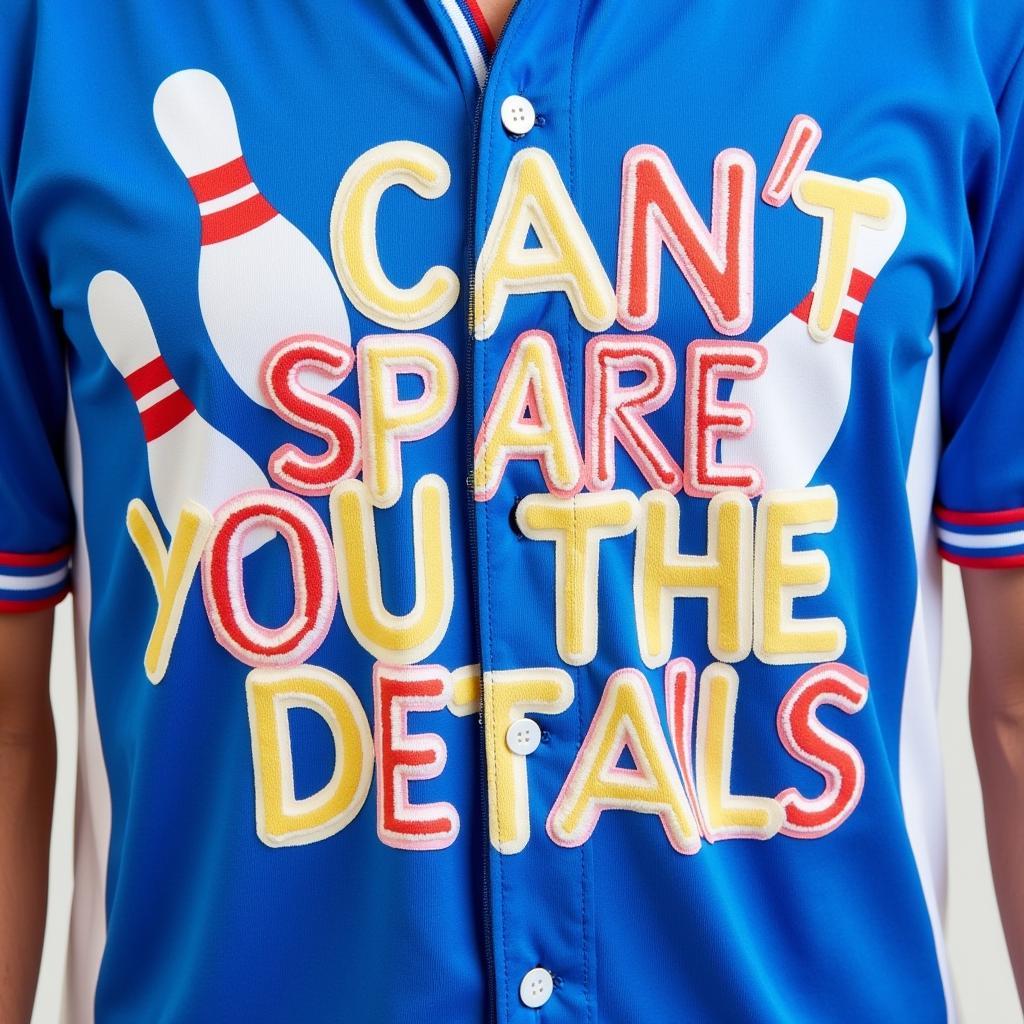 Funny Bowling Jersey with Pun Design