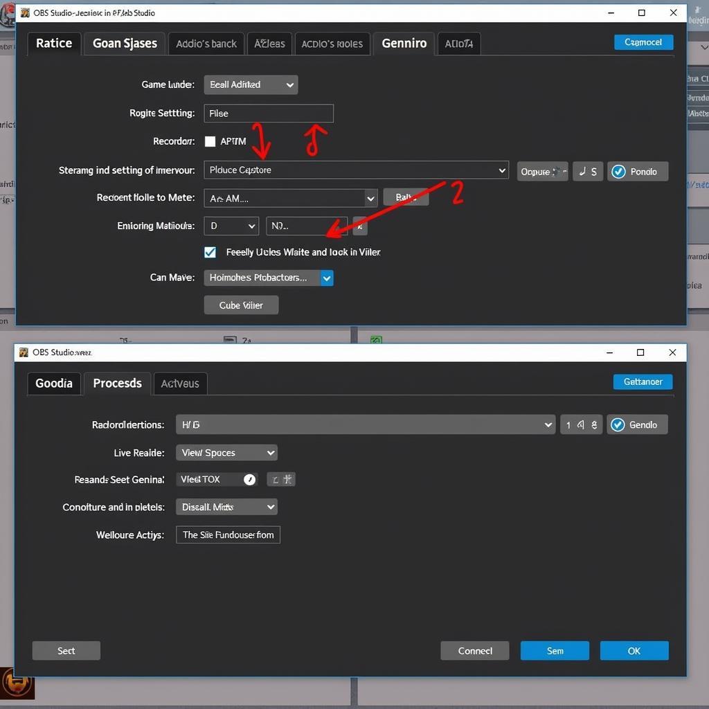 OBS Studio Interface for Game Capture and Streaming