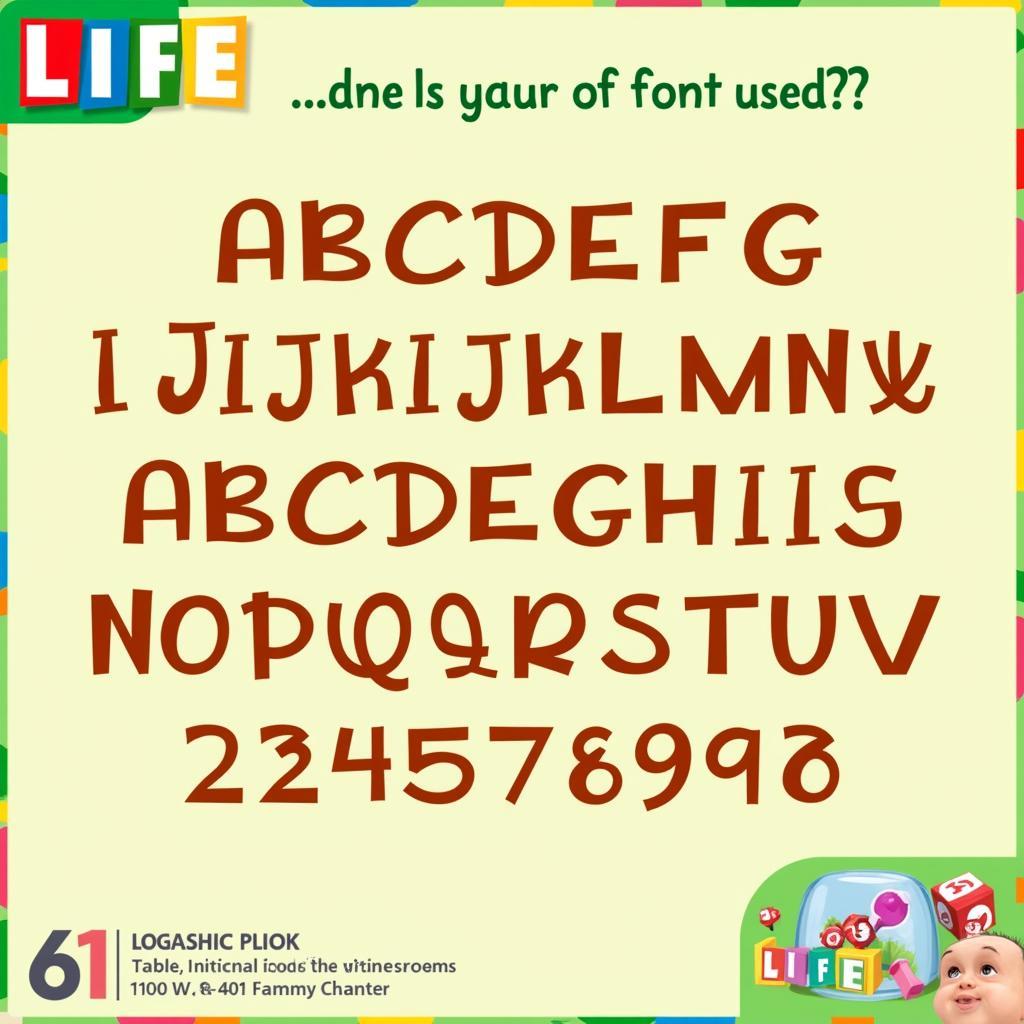 Example of Game of Life Font